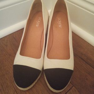 J.Crew Canvas Espadrille Wedges